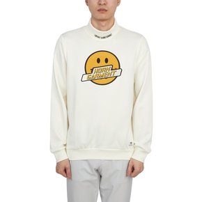 혼가먼트 골프웨어 모크넥 남성 맨투맨 긴팔티셔츠 HCM 2C AA55 WHITE