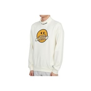 혼가먼트 골프웨어 모크넥 남성 맨투맨 긴팔티셔츠 HCM 2C AA55 WHITE