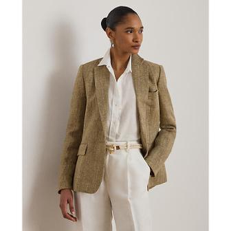 로렌 랄프 로렌 리넨 헤링본 블레이저(WMLROTWS6020279101)