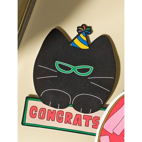 BFMA CONGRATS CARD 2TYPE (MIAOW CAT/CAKE)