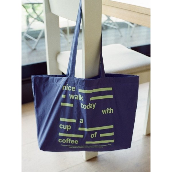 Nice Walk Today Eco Bag_Dusty Blue