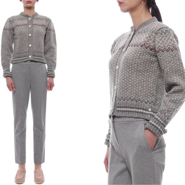 [부산점] 25FW 여성 페어 아일 자카드 크롭 가디건 (FKC677A Y1506 055 25F)