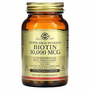 솔가 슈퍼 하이 포텐시 바이오틴 Biotin 10000mcg 120베지캡슐