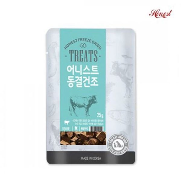 반려강아지 소간 동결건조 영양간식 애완견먹이 25g X ( 2매입 )