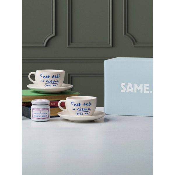 [선물세트][쇼핑백] 마레 커피잔 세트 2P - 선물포장