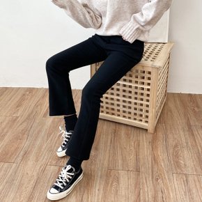 제이지컴퍼니 여성 편해요 짱스판 기모 세미 부츠컷 팬츠