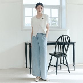 [26 S/S] 잇미샤 워싱 와이드 턱 데님 팬츠 ITQ4ZDP770