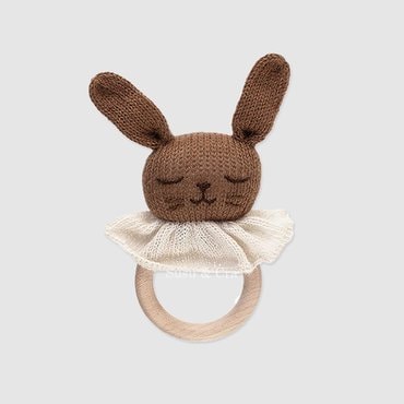 슈슈앤크라 [MAIN SAUVAGE] 버니 치발링(15cm) ㅡ 브라운