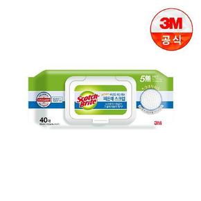 [3M]올뉴 주방용 세정티슈(찌든때 스크럽) 40매