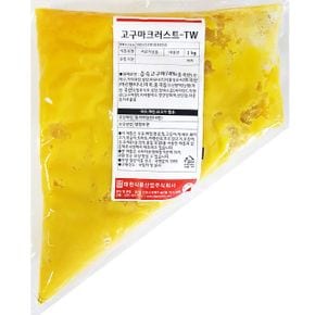 식자재 고구마 무스 업소용 크트 삼각 1kg X5