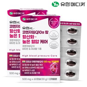 코엔자임Q10 엔 탑 항산화 높은 혈압 케어 60캡슐x2개(4개월)
