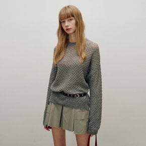 Metal Cable Knit in Khaki VK4WP166-42