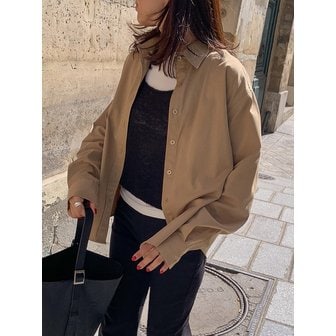 엠엠엠엠 트렌치 르흐느 크롭셔츠_BEIGE