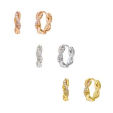 EG355 Cubic Twist Earring