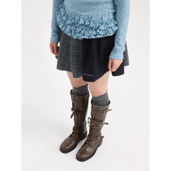 럭키슈에뜨 Material Mix Mini Skirt (multi color) LFKAS26130XXX