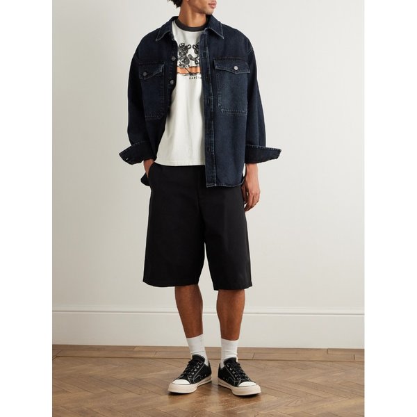 슬림핏 프린트 코튼 저지 티셔츠 46376663162925164