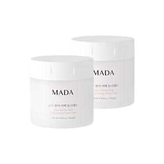 MADA [1+1]MADA 순수 현미 미백 토너패드