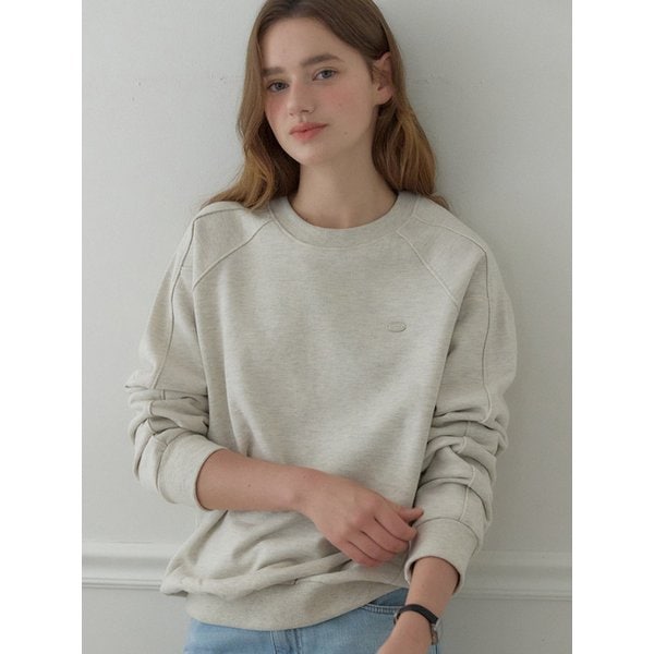 Cutline Raglan Sweatshirt - Oatmeal