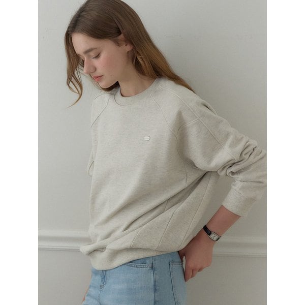 Cutline Raglan Sweatshirt - Oatmeal