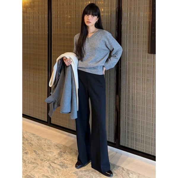 [Day-Wool] Semi-Wide Winter Trousers_4color