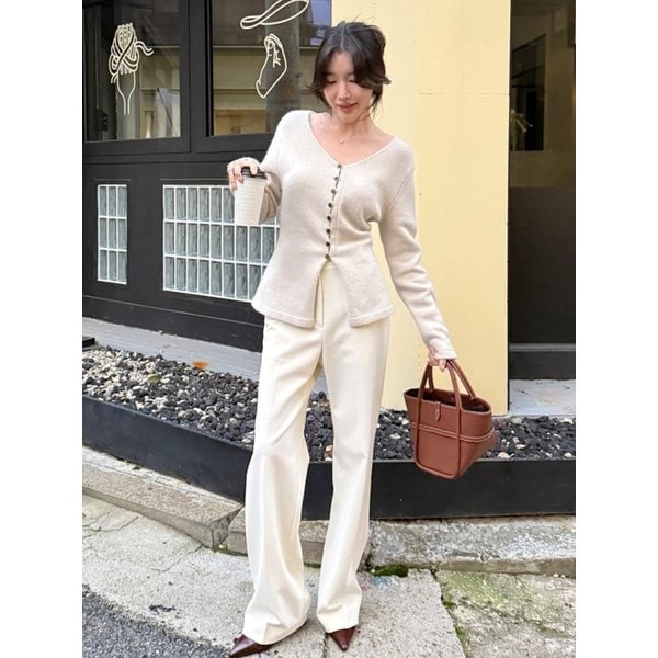 [Day-Wool] Semi-Wide Winter Trousers_4color