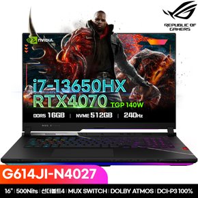 ROG Strix G16 G614JI-N4027 Intel i7 RTX 4070/펜톤인증/PD충전/게이밍노트북