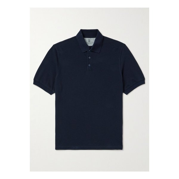 코튼 피케 폴로 셔츠 블루 1647597328857222