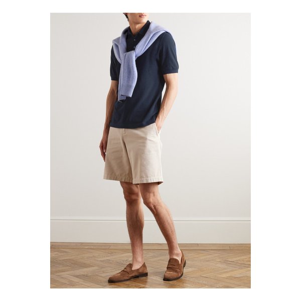 코튼 피케 폴로 셔츠 블루 1647597328857222