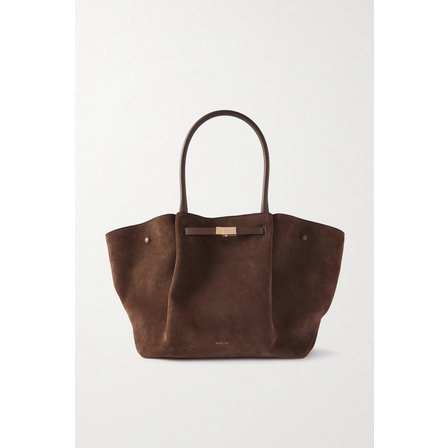 DEMELLIER 드멜리어 넷 서스테인 뉴욕 라지 스웨이드 토트 브라운 1647597314673262