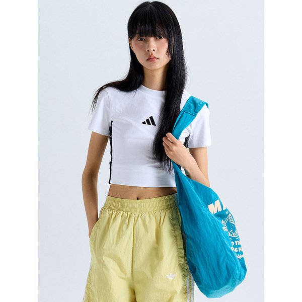 GRAPHIC PACKABLE SHOULDER BAG AQUA