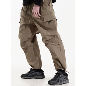 NYLON 2 TUCK POCKET PANTS (KHAKI OLIVE)