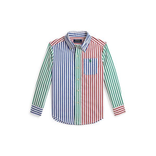 폴로 키즈 남아 2-7세 스트라이프 코튼 포플린 펀 셔츠(CWPOWOVB6820648999)