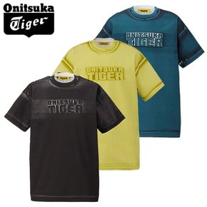 오니츠카타이거 DENIVITA 남녀 공용 로고 프린트 반팔 티셔츠 3컬러 2181B023