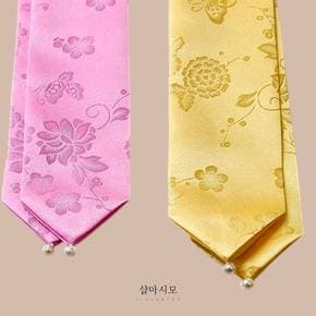 여아 한복 소품 화접도 양단 댕기 진주 장식