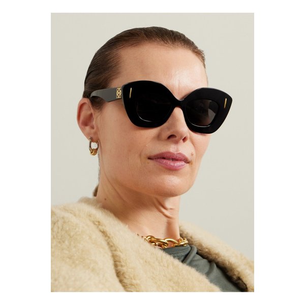 오버사이즈 캣아이 아세테이트 선글라스 블랙 1647597336779840