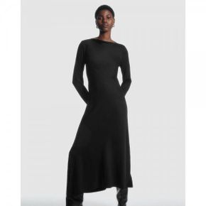 4819494 COS Asymmetric Midi Dress - Black Dark