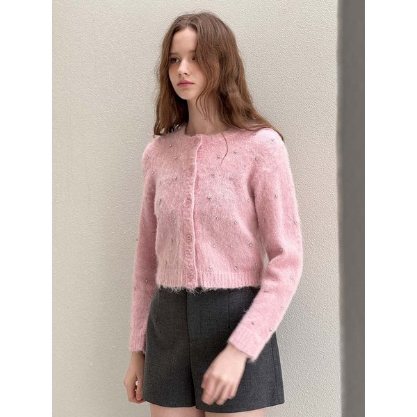 Bijou Mohair Pink Cardigan