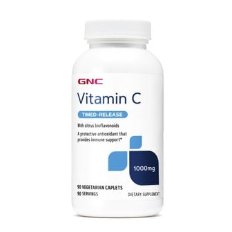  GNC 비타민C 1000mg 베지테리안 캐플렛 90정