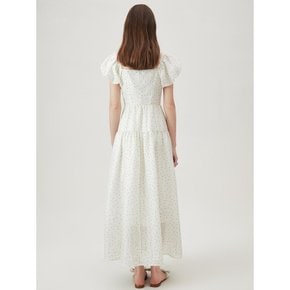 WD_Polka dot puff a-line dress