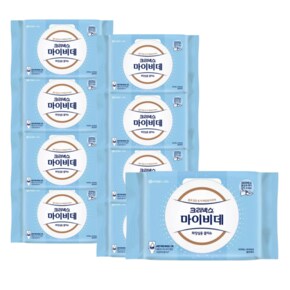 마이비데 물티슈 대용량 캡형 60매 x 9팩 클린케어 화장실용 비데용 물에녹는 비데티슈