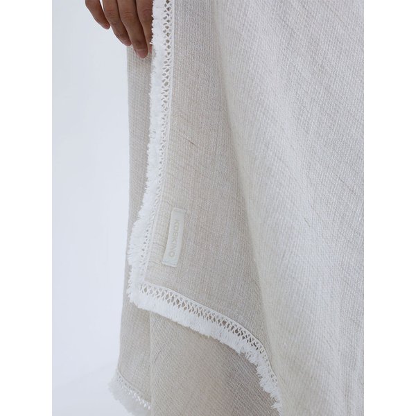 FRINGE LINEN BLANKET