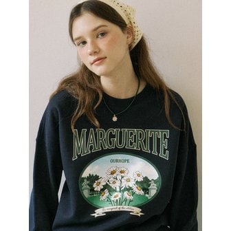 아워호프 Jardin Margaret Sweatshirt - Navy