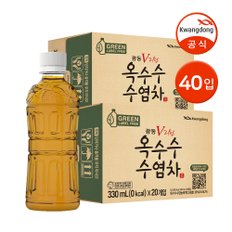 광동 옥수수수염차 무라벨 330ml 40입 / 곡물차 차음료 물대용음료 Z