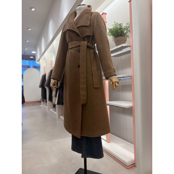 [여주점] 여성 하이넥 싱글브레스티드 울 코트(ITPCWHC710)