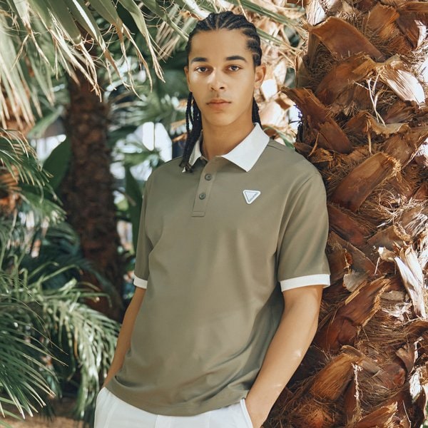 [부산점] CLGR 등판빅로고 썸머쿨링 남성 반팔티셔츠 카키_CHD2MST0242KH