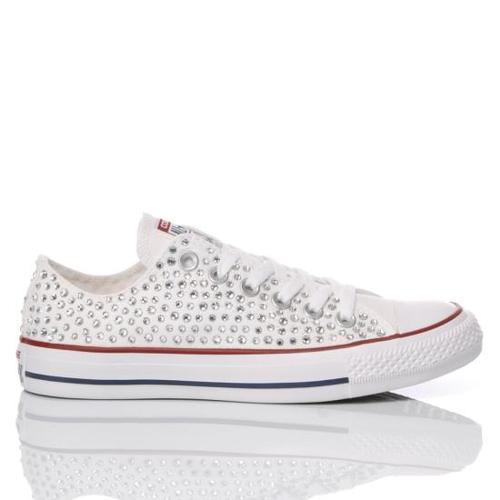 컨버스 스니커즈 148 CONVERSE SWAROVSKI WHITE OX White