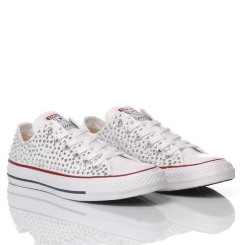 컨버스 스니커즈 148 CONVERSE SWAROVSKI WHITE OX White