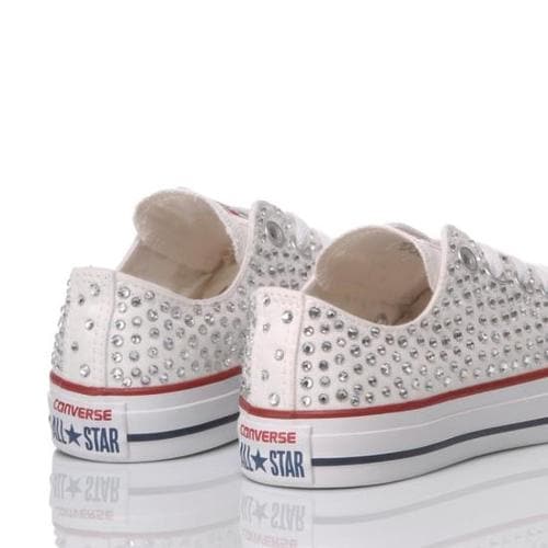 컨버스 스니커즈 148 CONVERSE SWAROVSKI WHITE OX White