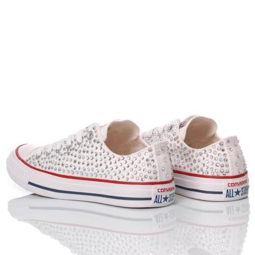 컨버스 스니커즈 148 CONVERSE SWAROVSKI WHITE OX White