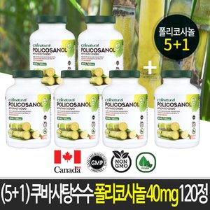 CBInatural (5+1)쿠바 사탕수수 폴리코사놀 40mg 캐나다 생산 직발송 Policosanol 40mg  쿠바산폴리코사놀 본사직발송 캐나다 식약청 GMP/NPN인증